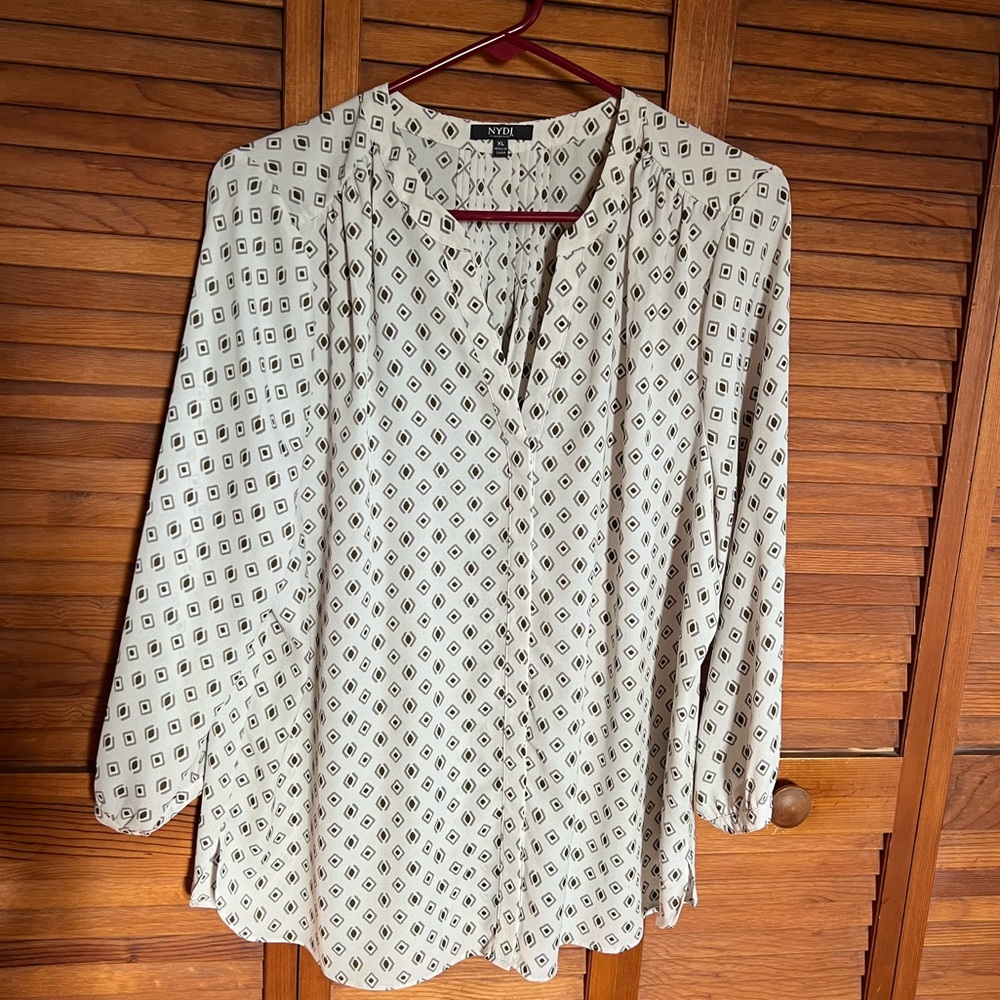 NYDJ Pintuck Blouse